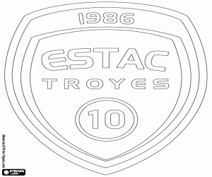 Pintar Insígnia de ESTAC Troyes