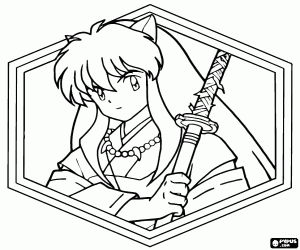 Pintar Inuyasha, un retrat emmarcat