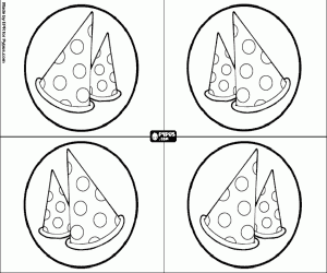 Pintar Invitacions amb barrets de festa
