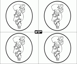 Pintar Invitacions d'aniversari de tres anys