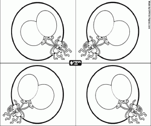 Pintar Invitacions de festa amb globus