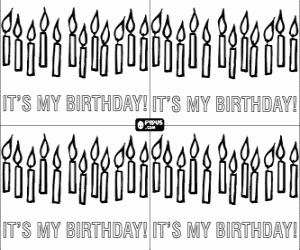 Pintar Invitació festa amb espelmes