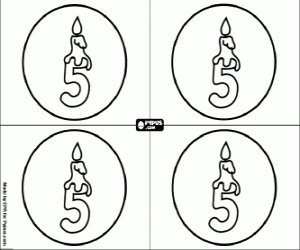 Pintar Invitació a la meva festa de 5 anys