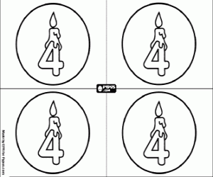 Pintar Invitació a la meva festa de quatre anys