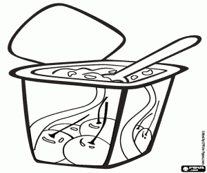 Pintar Iogurt amb gust de fruita