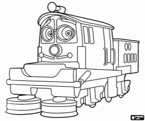Pintar Irving, una locomotora de Chuggington