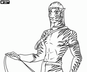 Pintar Jake Scully en el seu Avatar Na'vi