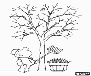 Pintar Un jardiner amb paciència