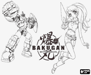 Pintar Julie i el seu Bakugan Subterra