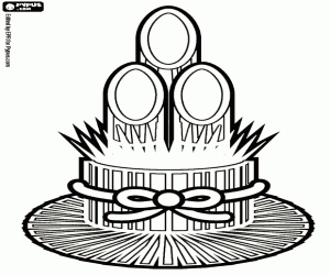 Pintar Kadomatsu, ornament japonès Ikebana