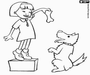 Pintar Kiku amb el seu gos