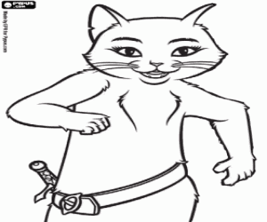 Pintar Kitty, amiga del gat amb botes