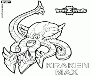 Pintar Kraken Max, un pop Invizimals