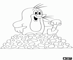 Pintar Krtek el Talp i el cau