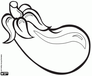 Pintar L'albergínia és de color morat