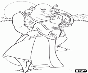Pintar L'amor entre el Shrek i la Fiona