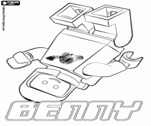 Pintar L'astronauta Lego Benny