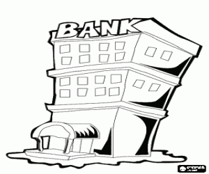 Pintar L'edifici central d'un banc