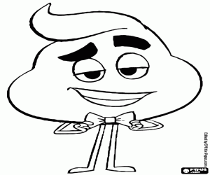 Pintar L'emoji Caca, un personatge