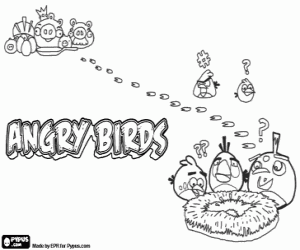 Pintar L'escena del vídeo joc Angry Birds