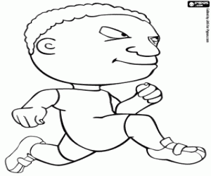 Pintar L'esprint de l'esportista