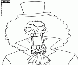 Pintar L'esquelet Brook de One Piece