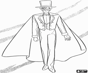 Pintar L'heroi emmascarat Tuxedo Mask