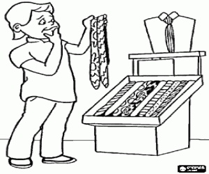 Pintar L'infant i la corbata pel pare