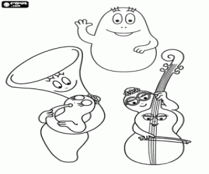 Pintar L'orquestra dels Barbapapa