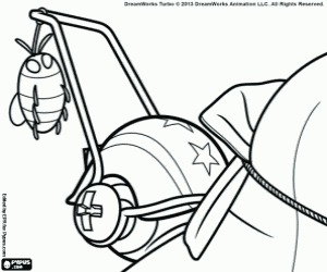 Pintar La closca de White Shadow amb un insecte