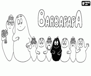 Pintar La família de Barbapapa
