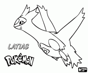 Pintar Latias, un Pokémon drac