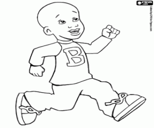 Pintar Little Bill amb la seva samarreta