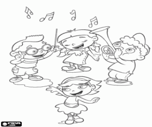 Pintar Little Einsteins i la música