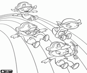 Pintar Little Einsteins pirates i l'arc iris