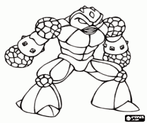 Pintar Llançapedres, un Gormiti