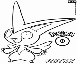 Pintar Un llegendari Pokémon Victini