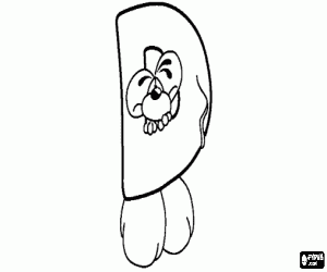 Pintar Lletra D amb el ratolí entremaliat