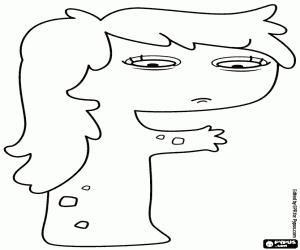 Pintar Lletra F, un monstre de perfil