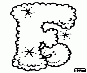 Pintar Una lletra F i el ninot de neu