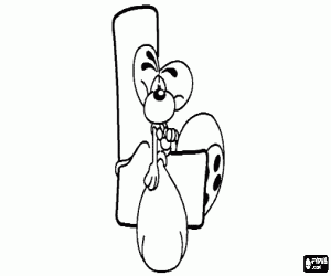 Pintar Lletra L amb el ratolí entremaliat