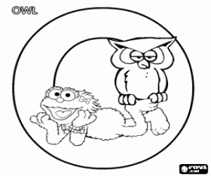 Pintar Lletra O amb Zoe i un mussol