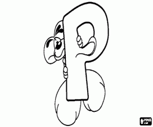 Pintar Lletra P amb el ratolí entremaliat