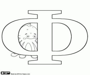 Pintar La lletra russa Ф amb Pypus