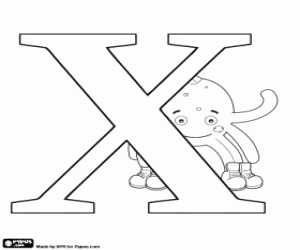 Pintar La lletra russa Х i Pypus darrere