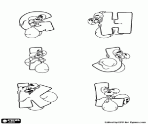 Pintar Lletres G a R i el ratolinet