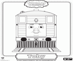 Pintar La locomotora antiga Toby
