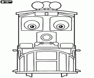 Pintar La locomotora Dunbar, Chuggington