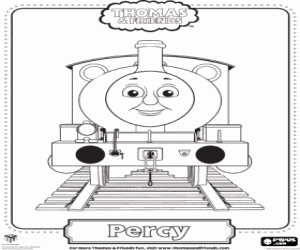 Pintar Locomotora Percy, amic de Thomas