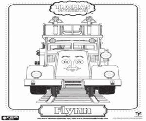 Pintar La locomotora de rescat Flynn